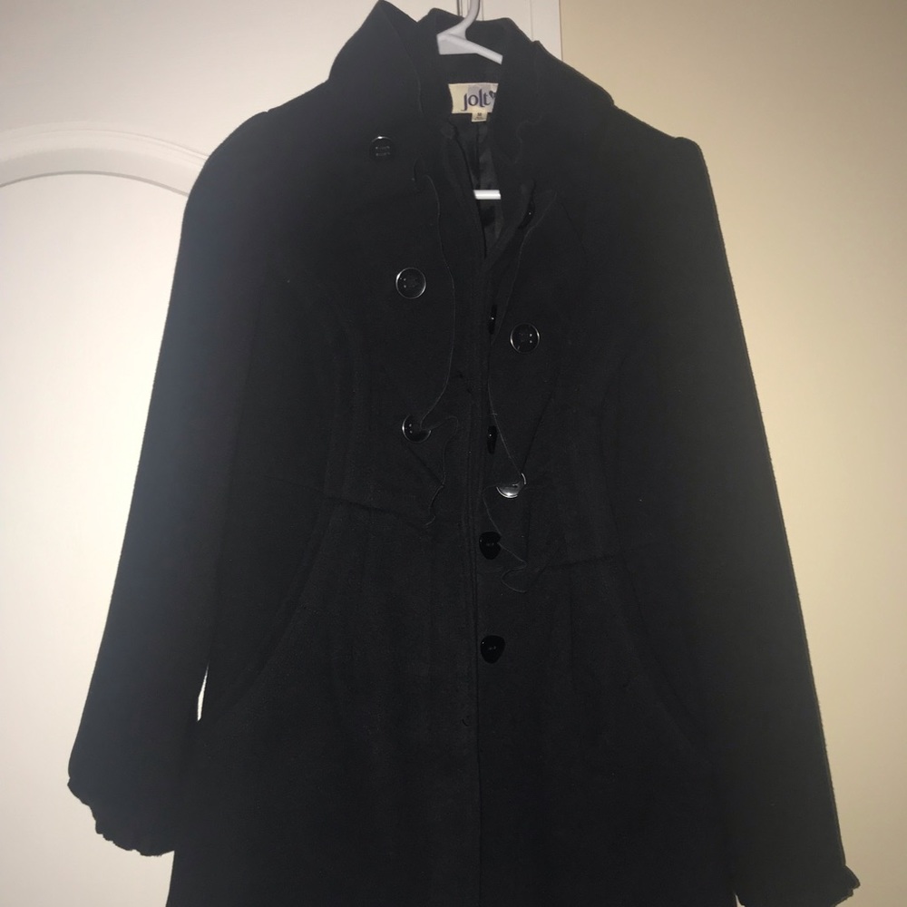 Black heavy winter coat